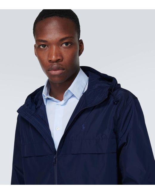 Polo Ralph Lauren Blue Windbreaker Jacket for men