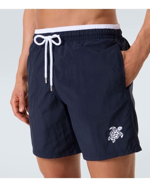 Vilebrequin Blue Moka Swim Trunks for men