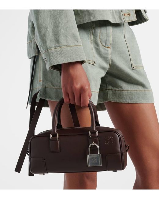 Loewe Black Amazona 23 Leather Tote Bag
