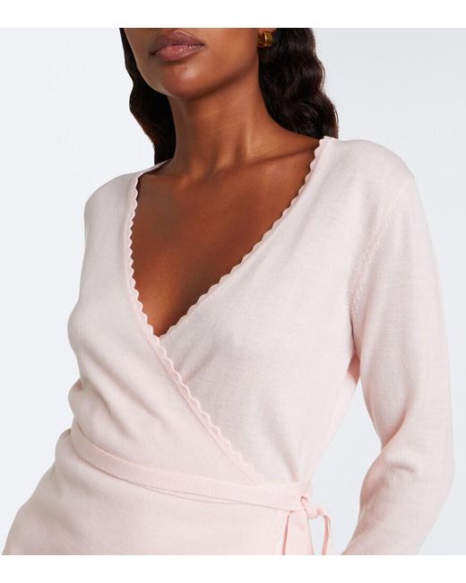 Posse Pink Maisie Wool Wrap Top