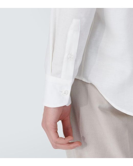 Camicia di Brioni in White da Uomo
