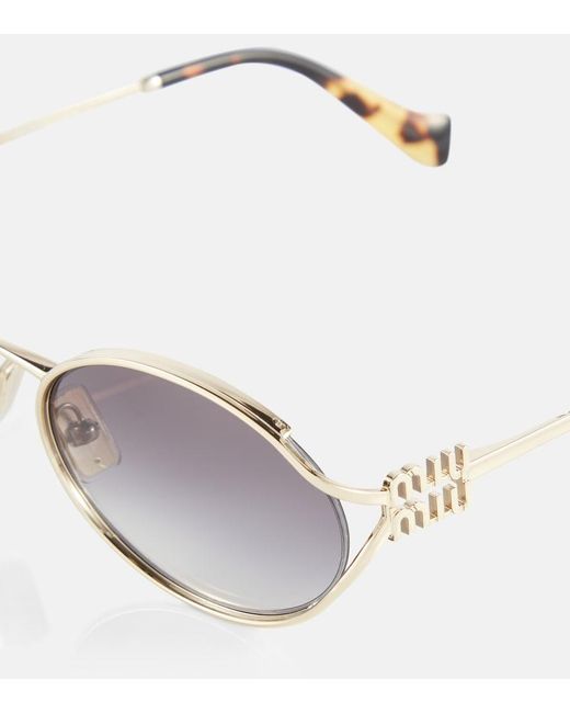Miu Miu Multicolor Round Sunglasses