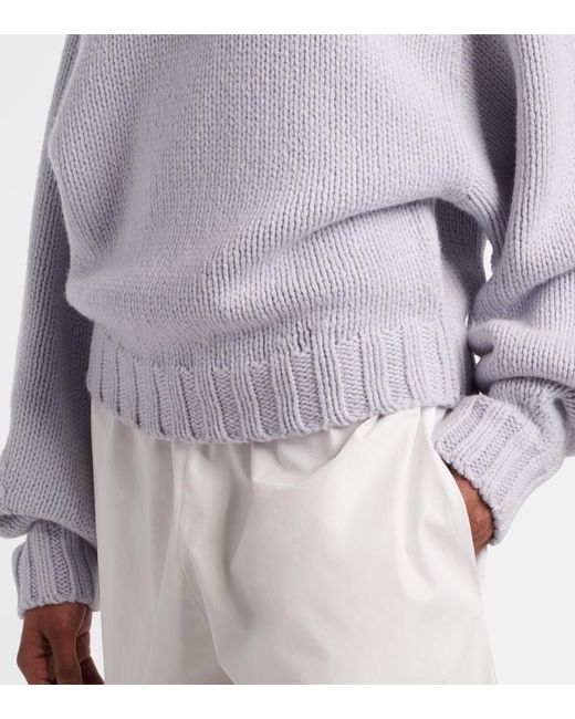Khaite Gray Gemma Oversized Cashmere Sweater