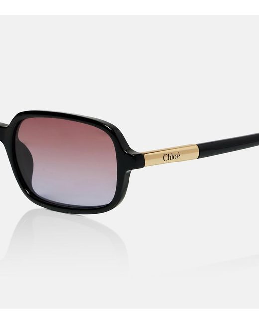 Chloé Brown Judy Rectangular Sunglasses