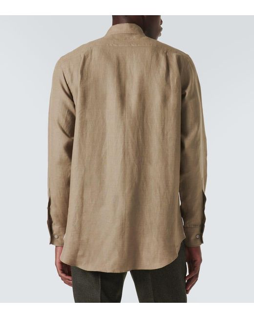 Camisa Andre De Lino Loro Piana de hombre de color Natural