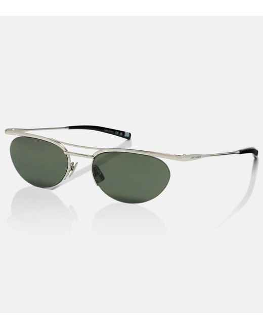 Saint Laurent Green Sl 862 Oval Sunglasses