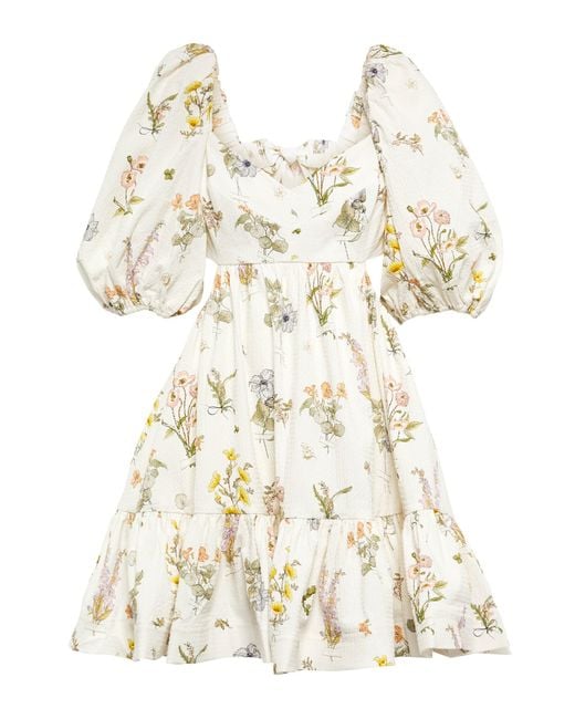 Zimmermann Jeannie Floral Cotton Minidress | Lyst