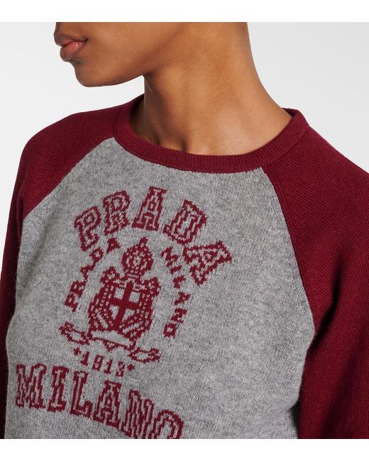 Prada Gray Wool Sweater