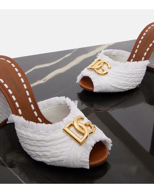 Dolce & Gabbana Brown Dg Mules