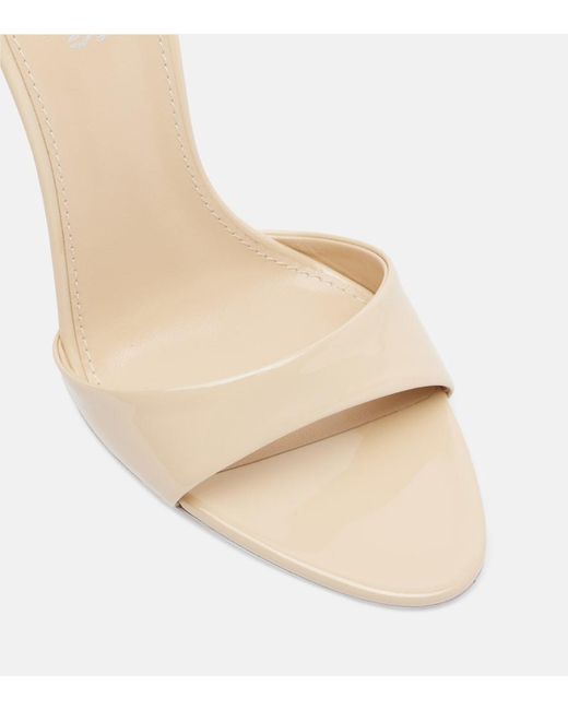 Paris Texas Natural Lidia 105 Patent Leather Mules