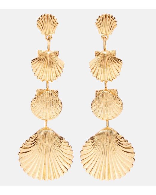 Orecchini Pendenti Marley di Jennifer Behr in Metallic