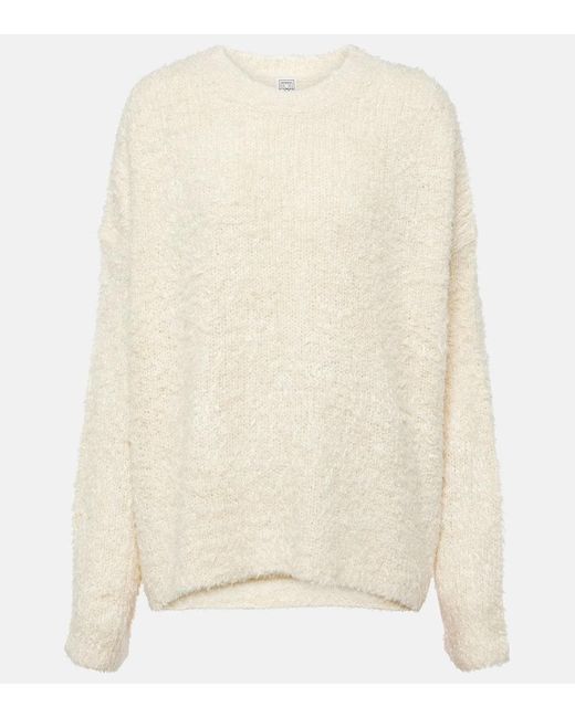 Totême  Natural Oversize-Pullover aus Seide