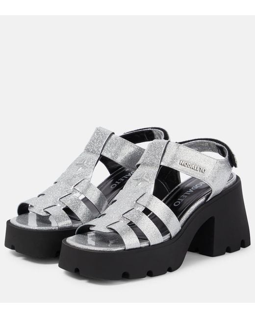 Sandalias Bulla Emma Con Plataforma NODALETO de color Black