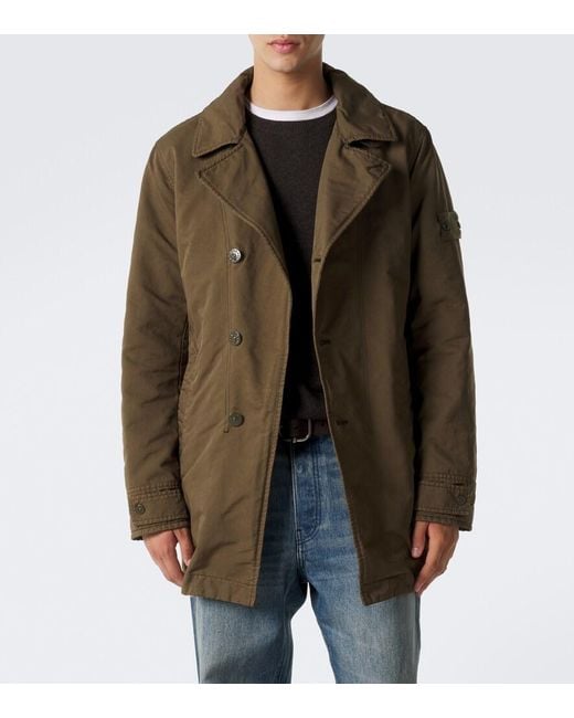 Stone Island Green Ghost Peacoat for men
