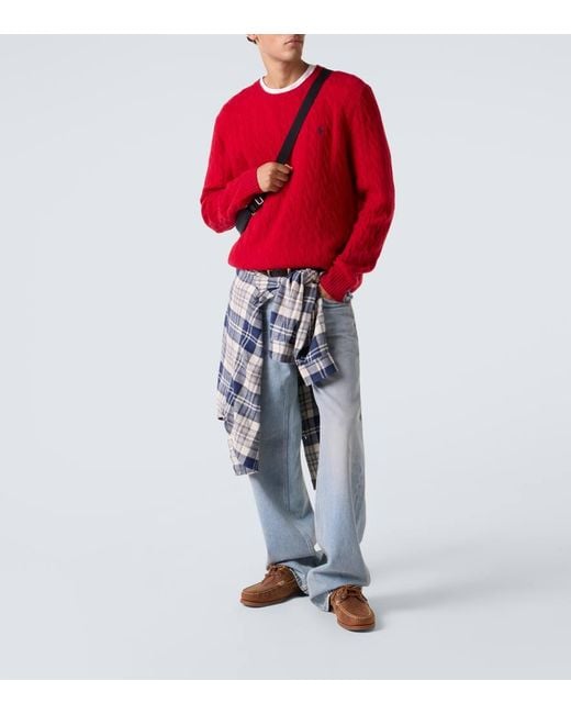 Polo Ralph Lauren Pullover Aus Wolle Und Kaschmir in Red für Herren