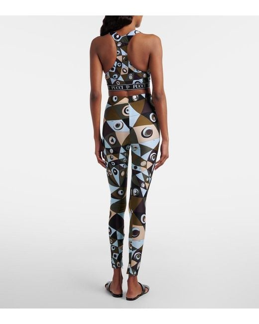 Emilio Pucci Black Occhi Leggings