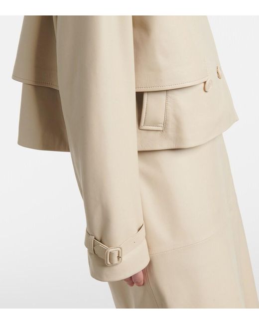 Joseph Natural Cropped Leather Jacket