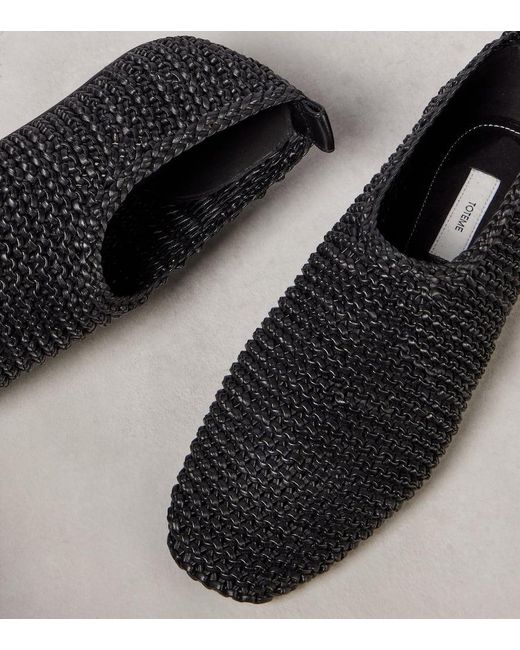 Totême  Black Slip-Ons Aus Leder