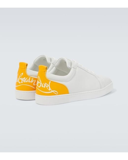 Christian Louboutin Metallic Fun Louis Junior Leather Sneakers for men