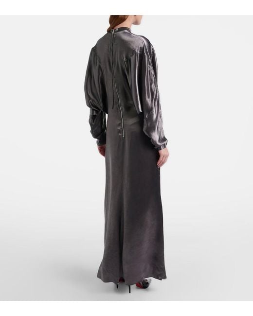 FFORME Black Rami Maxi Dress