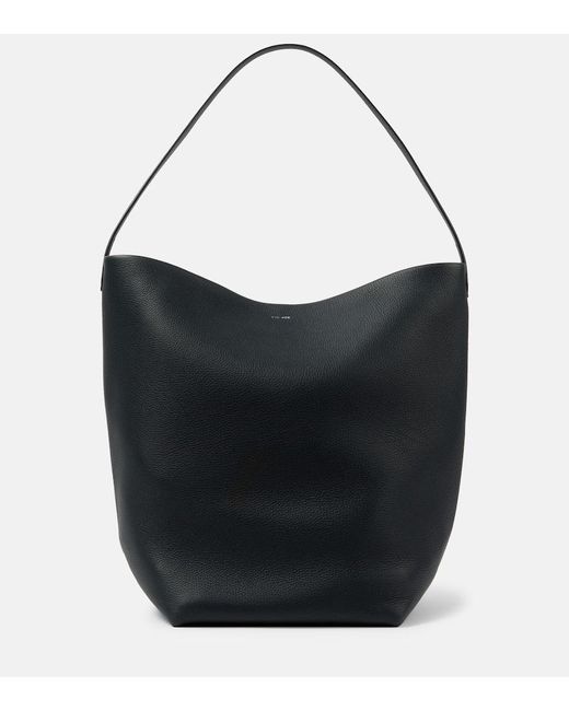 The Row Black N/s Park Large Leather Tote Bag