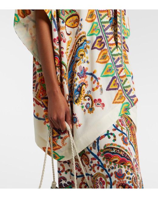 Etro Metallic Printed Beach Cover-Up