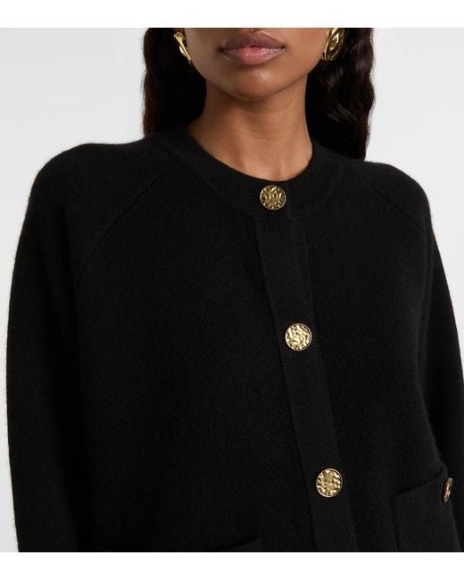 Totême Black Wool And Cashmere-Blend Cardigan