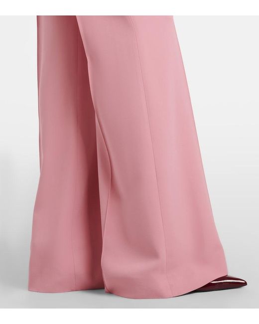 Elie Saab Pink Caped Cady Jumpsuit