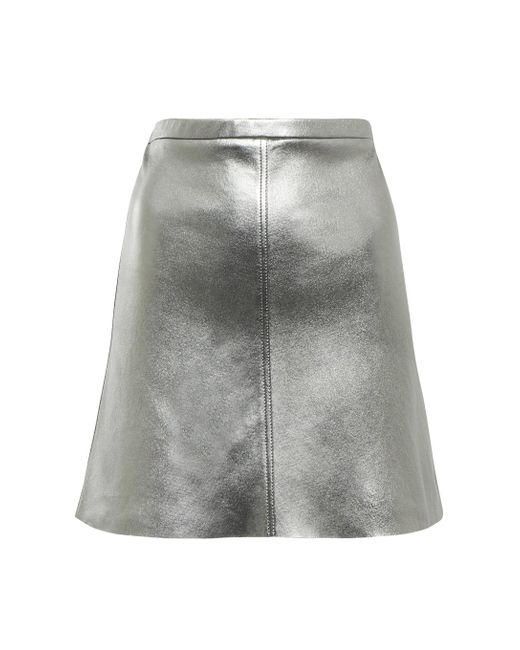 Stouls Lucie High-rise Metallic Leather Miniskirt | Lyst Canada