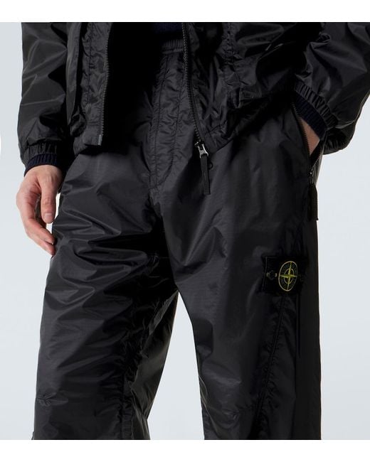 Stone Island Black Compass Sweatpants for men