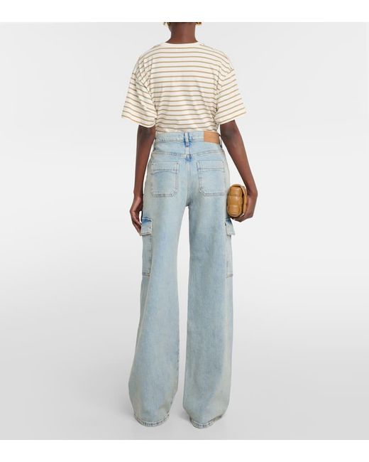 7 For All Mankind Blue Cargo-Jeans Scout