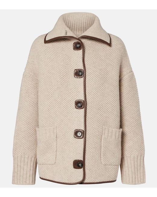 Altuzarra Natural Llewellyn Knitted Wool Jacket