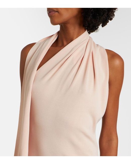 Altuzarra Pink Mitchell Scarf-Detail Midi Dress