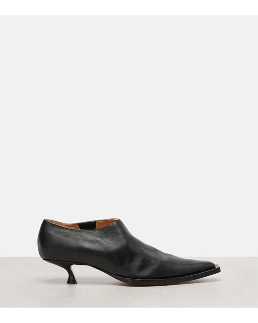 Calvin Klein Black Jodi Leather Ankle Boots