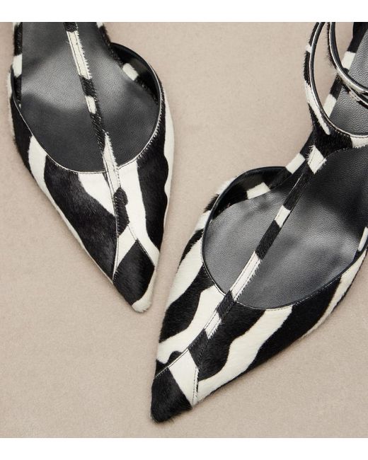 Khaite Black Mia Calf Hair Pumps