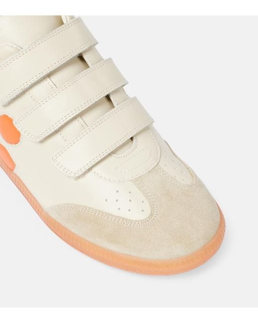 Isabel Marant White Beth Leather Sneakers