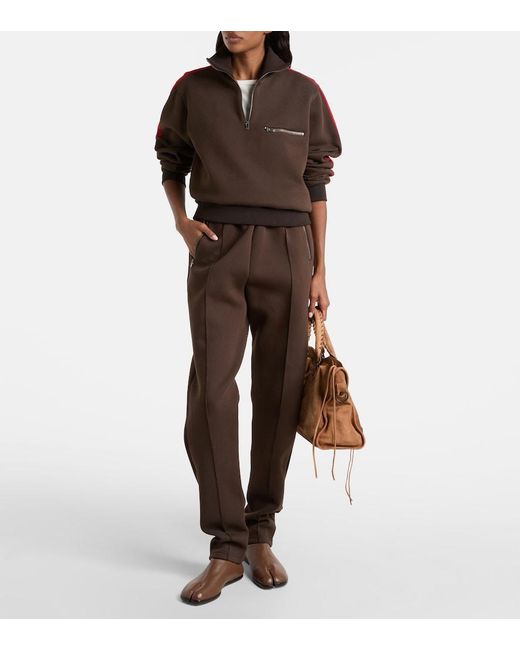 Maison Margiela Brown Cotton-Blend Sweatpants