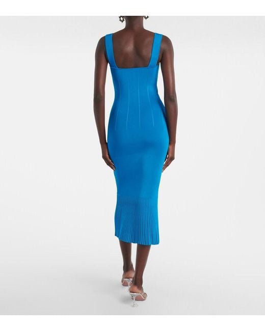 galvan atalanta ribbed-knit midi dress Galvan Atalanta ribbed-knit midi dress Galvan