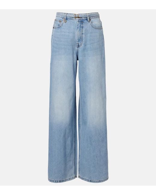 Zimmermann Blue Indra Wide-Leg Jeans
