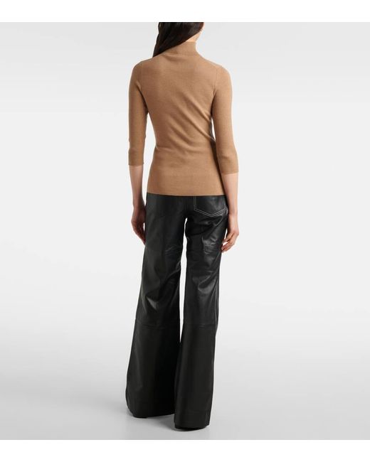 Victoria Beckham Brown Pullover Aus Einem Wollgemisch