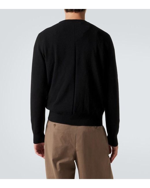 The Row Black Benji Cashmere Sweater for men
