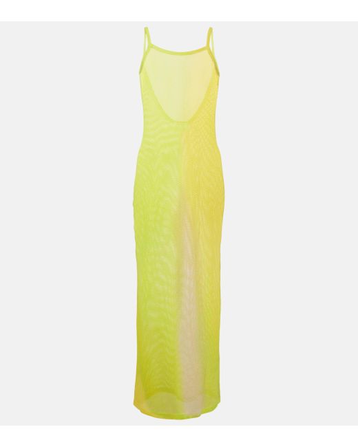 Robe longue Etika en coton Acne en coloris Yellow