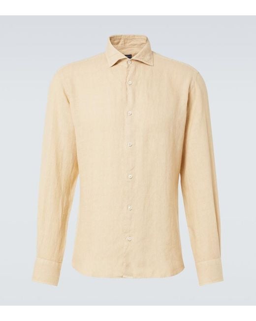 Fedeli Natural Linen Shirt for men