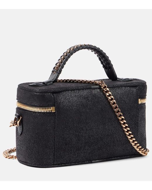 Stella McCartney Black Falabella Mini Faux-Leather Shoulder Bag