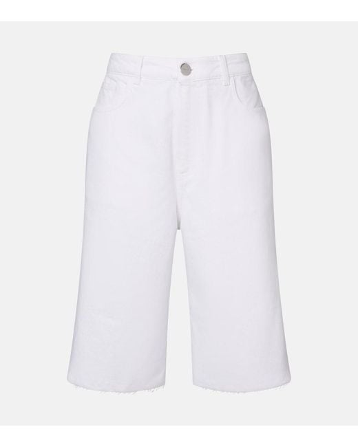 Rohe White Cotton Capri Jeans