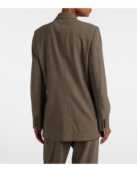 The Row Brown Devlin Wool Blazer