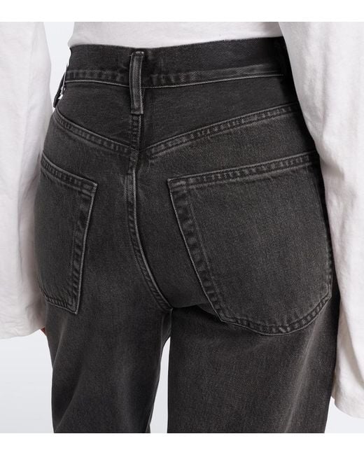 Agolde Black Vintage Loose Straight Jeans