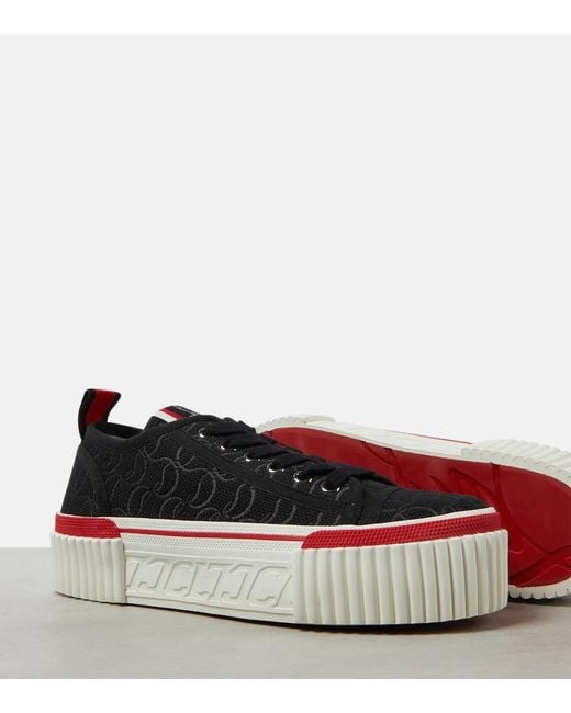 Christian Louboutin Black Super Pedro 40Mm Sneakers