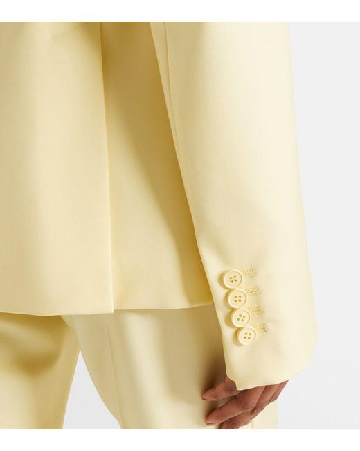 McQueen Natural Single-Breasted Blazer