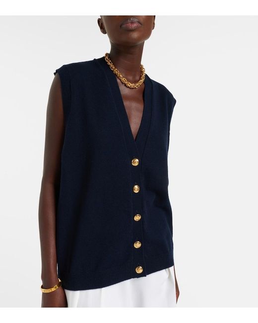Blazé Milano Blue Highland Wool And Cashmere Vest